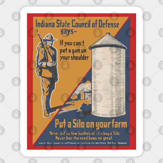 Army Propaganda Poster - World War I Sticker by TuncGK